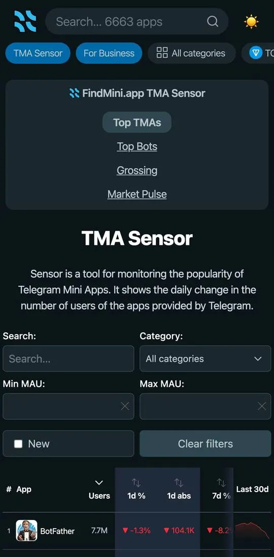 FindMiniapp, screen 3