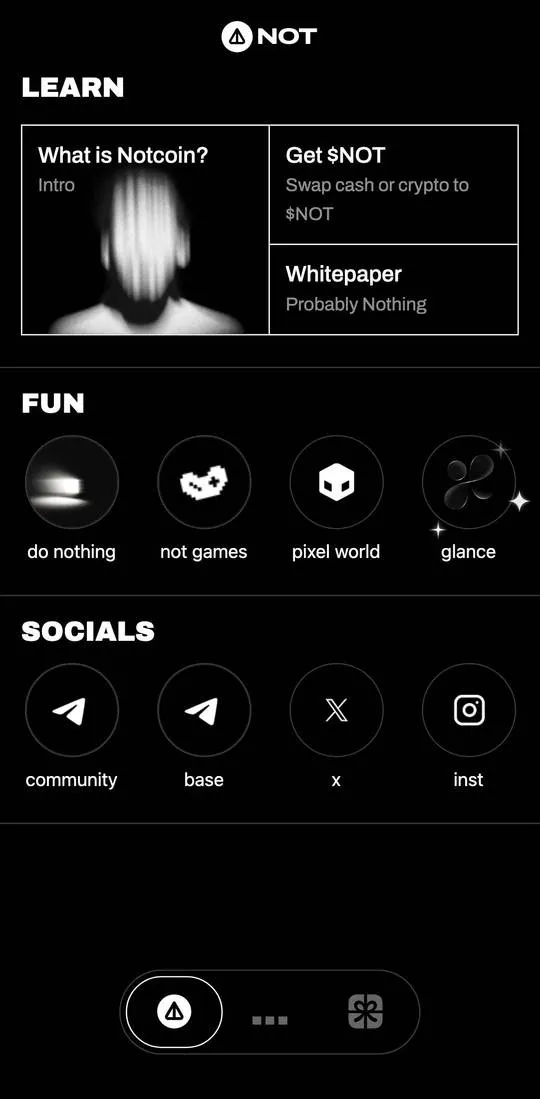 Notcoin, экран 1