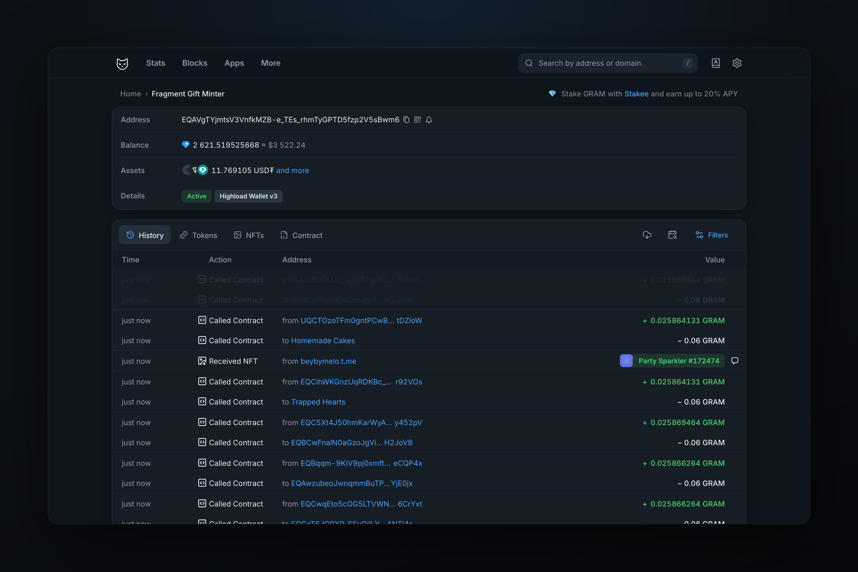 Cover of “Telegram Enabled Gift Transfers to Its Wallet, With 2,624 Gifts Moving in Five Hours”