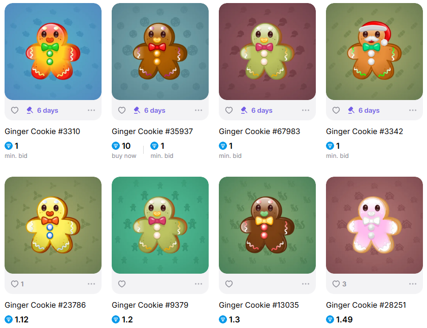 What are TON NFTs_Ginger Cookies NFT Gifts