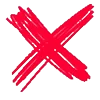 ❌