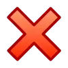 ❌