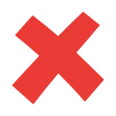 ❌