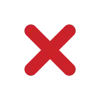 ❌