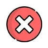 ❌