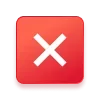 ❌