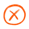 ❌
