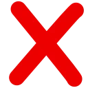 ❌
