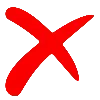 ❌