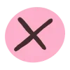 ❌
