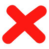 ❌