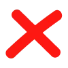 ❌