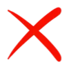 ❌
