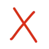 ❌️