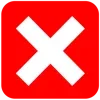 ❌