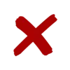 ❌