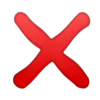 ❌
