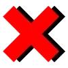 ❌