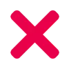 ❌