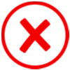 ❌