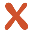 ❌