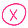 ❌