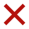 ❌