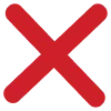 ❌
