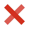 ❌