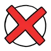 ❌