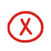 ❌