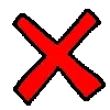 ❌