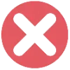 ❌