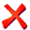 ❌