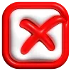 ❌