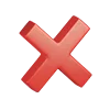 ❌