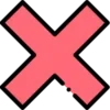 ❌