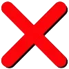 ❌