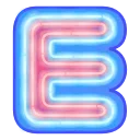 Glowing Font — Telegram emoji pack