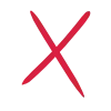 ❌