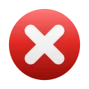 ❌