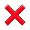 ❌