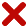 ❌