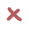 ❌