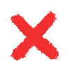 ❌