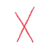 ❌