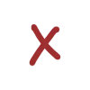 ❌