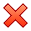 ❌