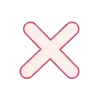 ❌
