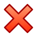 ❌